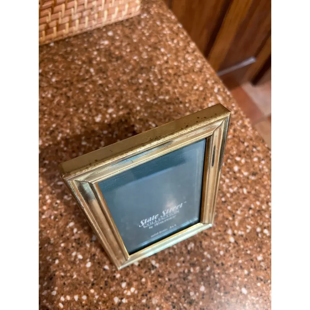 Vintage State Street collection, solid brass picture frame